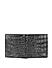 Grey Croco Effect Bifold Wallet